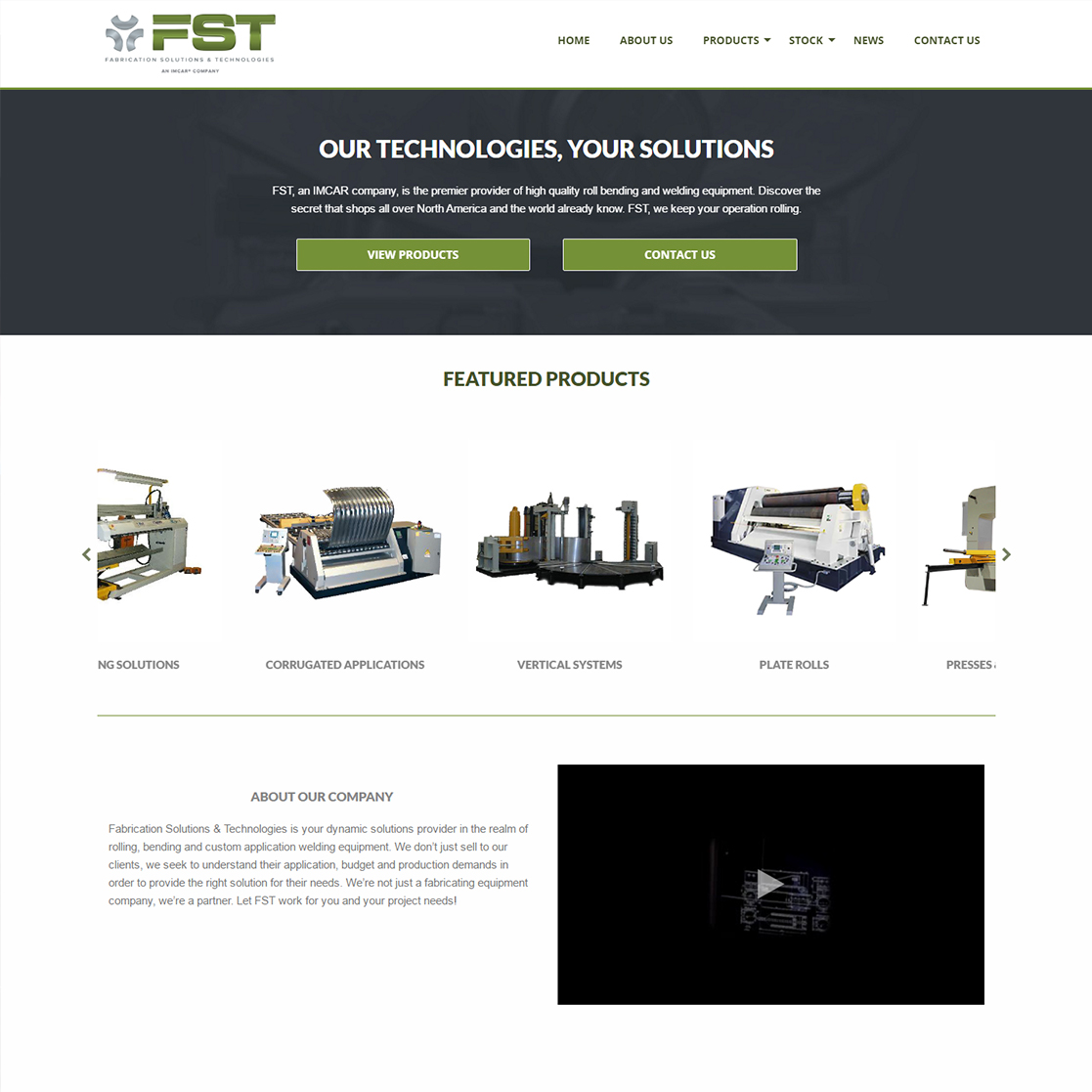 Fabrication Solutions & Technologies - Logo & Web Design Longview Texas