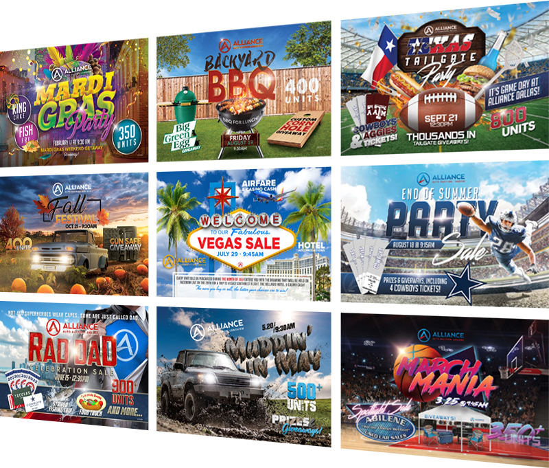 Postcards grid